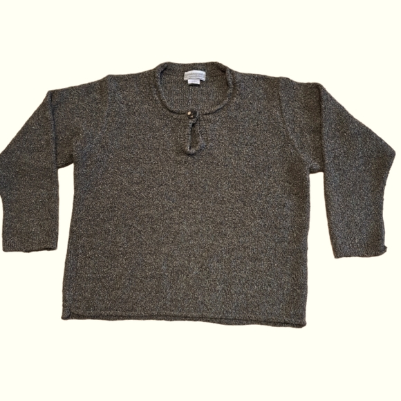 Coldwater Creek Sweaters - Coldwater Creek Charcoal Heather Crewneck Sweater